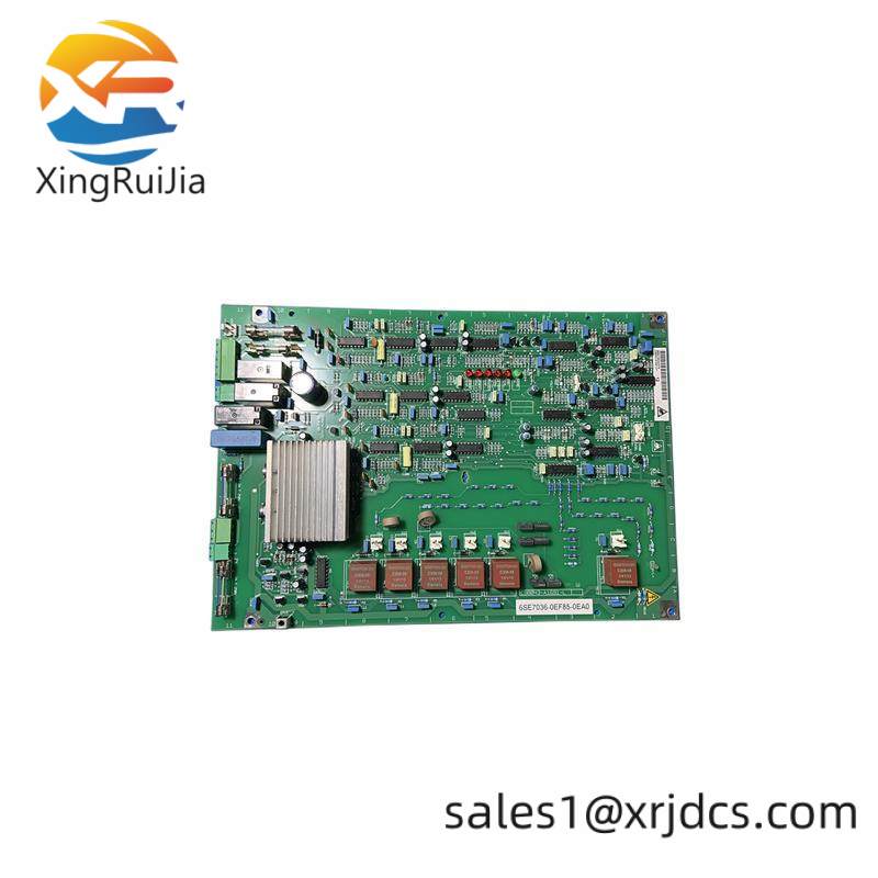 SIEMENS 6SE7036-0EF85-0EA0 PC BOARD ASSEMBLY