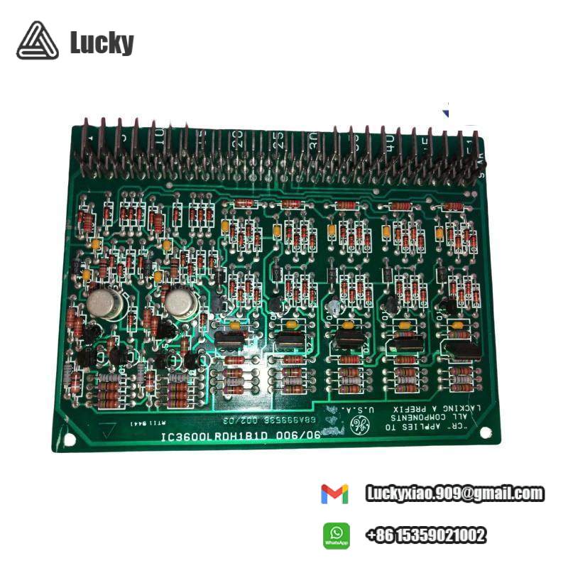 GE IC3600LRDH1B1D Relay Driver card