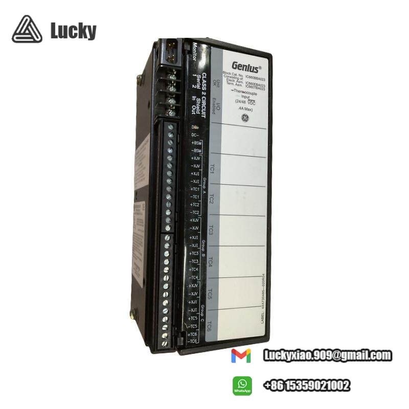 GE Fanuc IC660BBA023 I-O Thermocouple Input Block