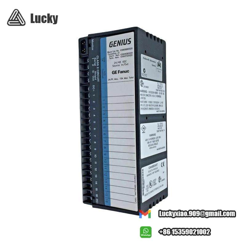 GE IC660BBD020 I/O Interface Block