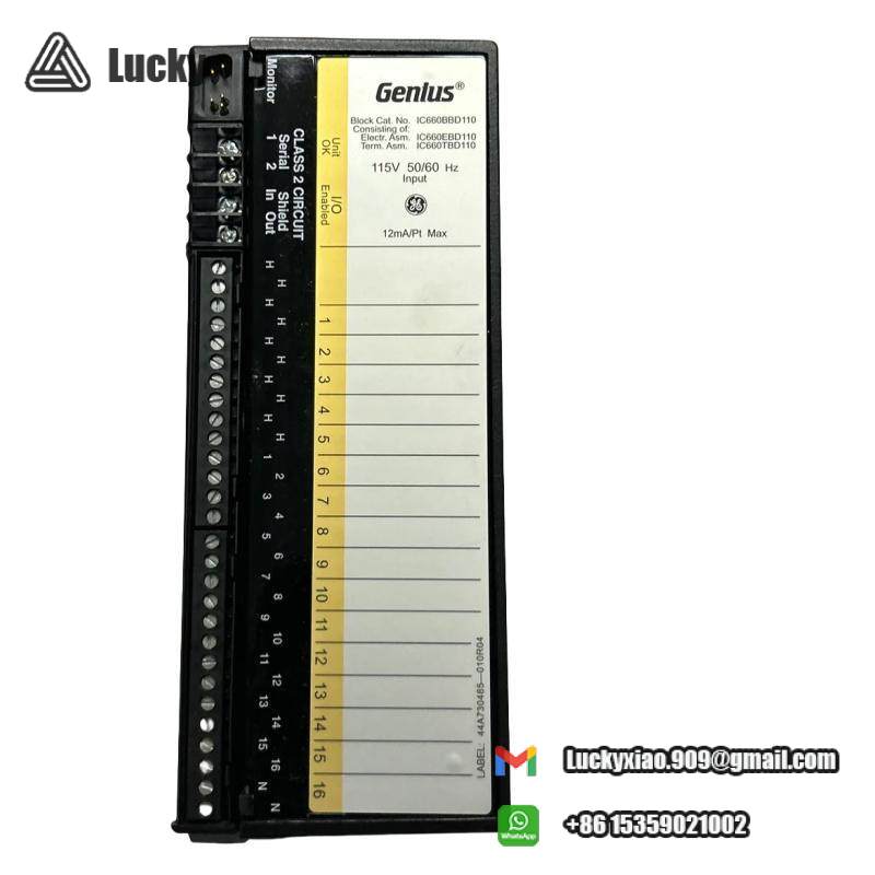 GE IC660BBD110 Discrete input block