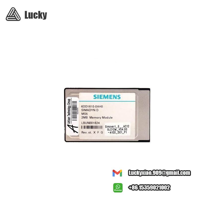 SIEMENS 6DD1610-0AH0 SIMADYN D Memory Submodule