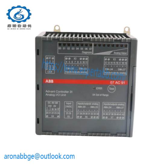 ABB 07AC91 GJR5252300R0101 Analog I/O Unit