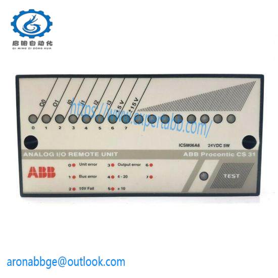 ABB ICSM06A6  Analog I/O Remote Unit