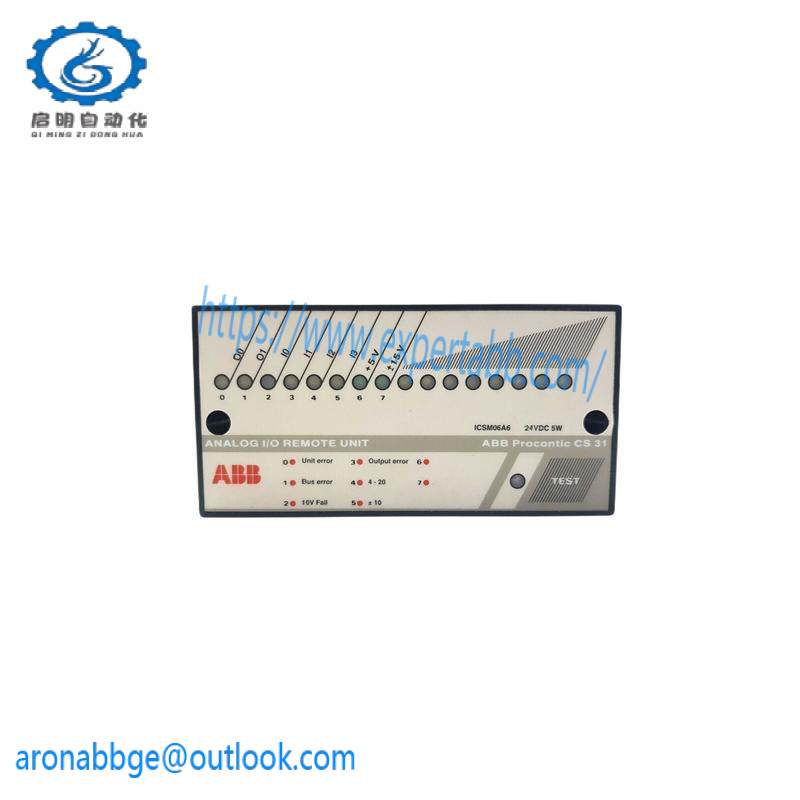 ABB ICSM06A6 FPR3350601R1062 Analog I/O Remote Unit