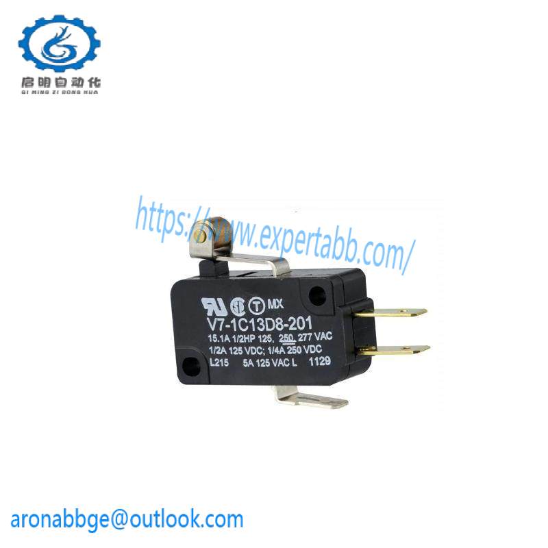 HONEYWELL V7-1C13D8-201 SPDT Roller Lever Microswitch 15 A, V7 Series