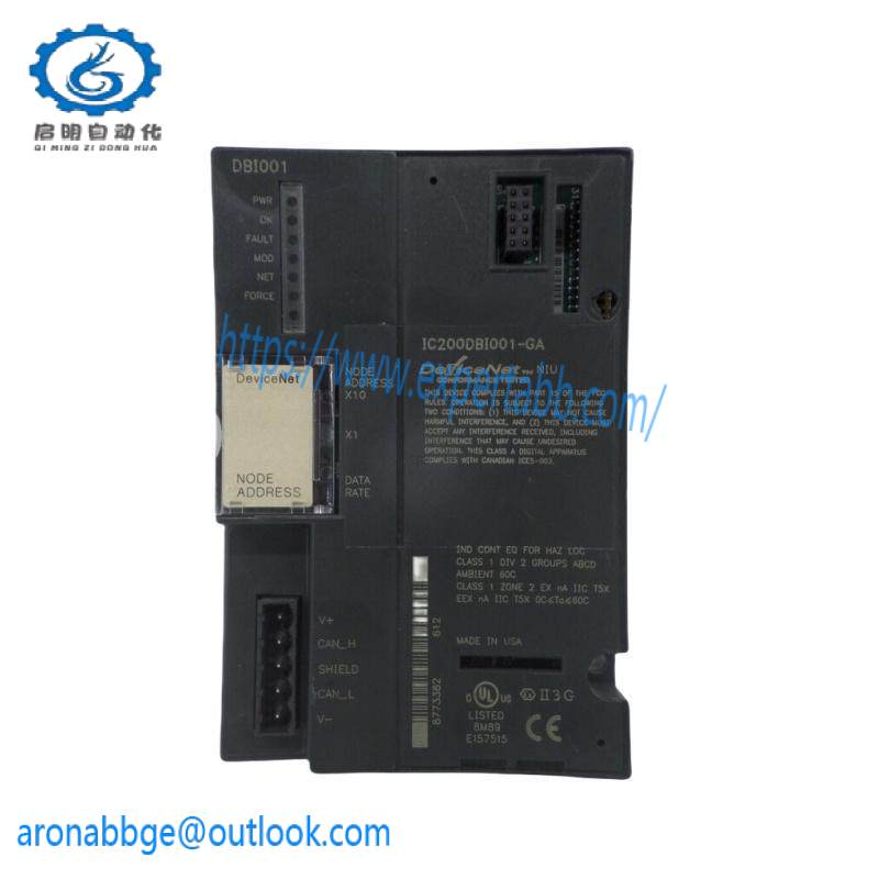 GE Fanuc IC200DBI001 (I/O) DeviceNet Network Interface Unit