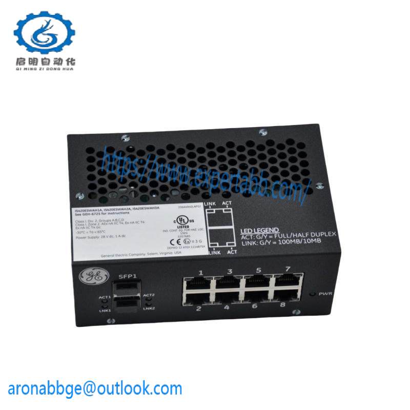 GE IS420ESWAH3A Mark VIe IONet Switch