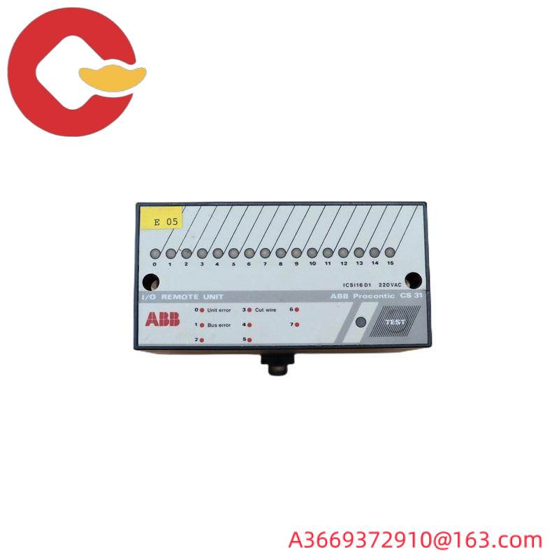 ABB Procontic CS31  ICSI16D1 I/O REMOTE UNIT PROCONTIC