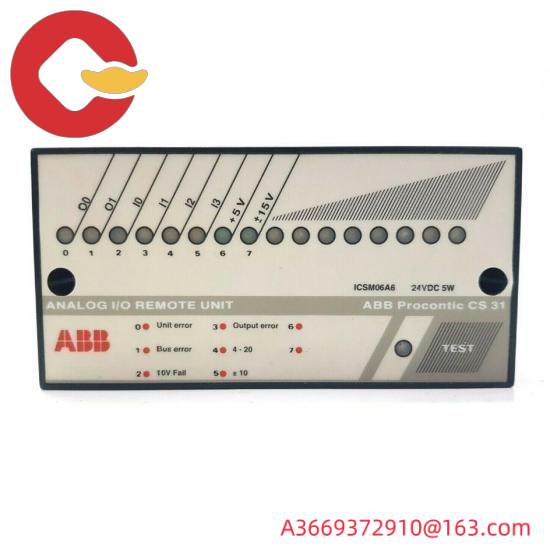 ABB ICSM06A6  Analog I/O Remote Unit