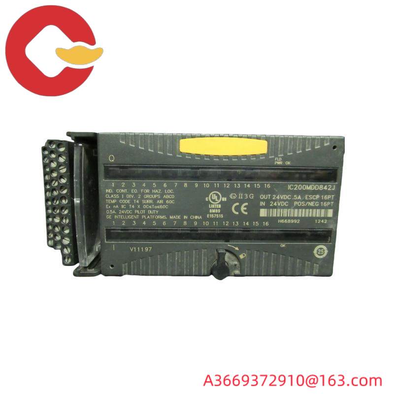GE IC200MDD842J Mixed 24VDC Output ESCP 16 Pt Input Module