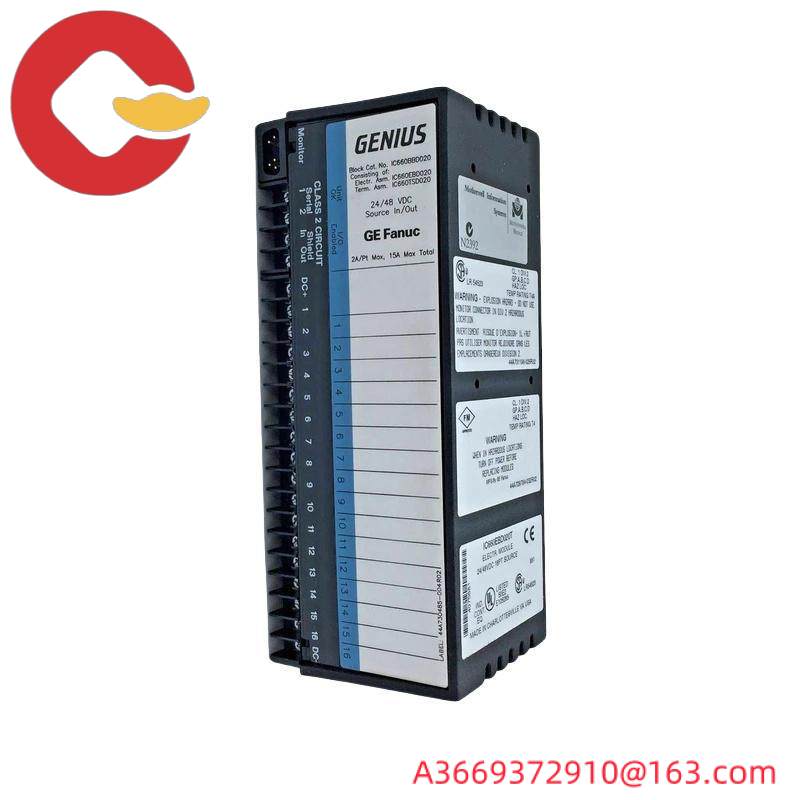 GE IC660BBD020 I/O Interface Block