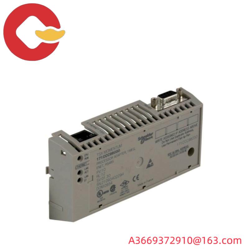Schneider 171CCC98030 PROCESSOR MODULE W/ ETHERNET