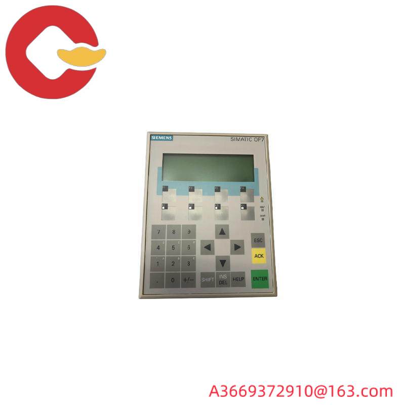 SIEMENS 6AV3607-1JC20-0AX1 OPERATOR INTERFACE