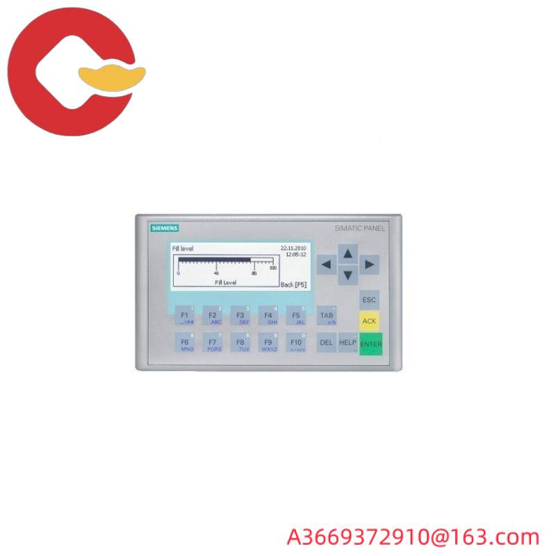 SIEMENS 6AV6647-0AH11-3AX0 BASIC PANEL