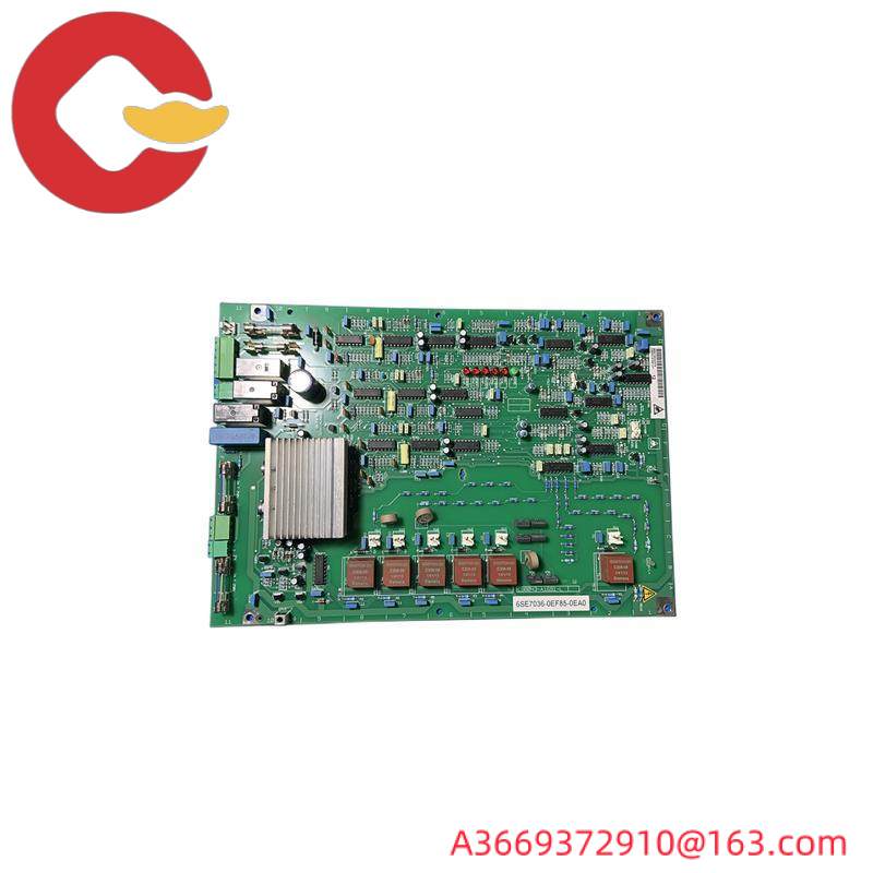 SIEMENS 6SE7036-0EF85-0EA0 PC BOARD ASSEMBLY