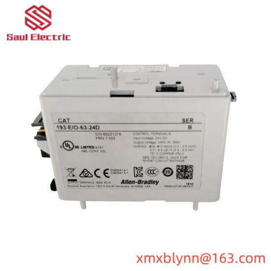 193-EIO-63-24D  193EIO6324D I/O Overload Control Module Relay