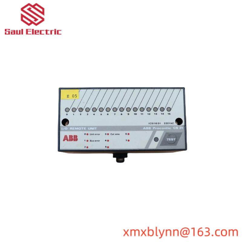ABB Procontic CS31  ICSI16D1 I/O REMOTE UNIT PROCONTIC