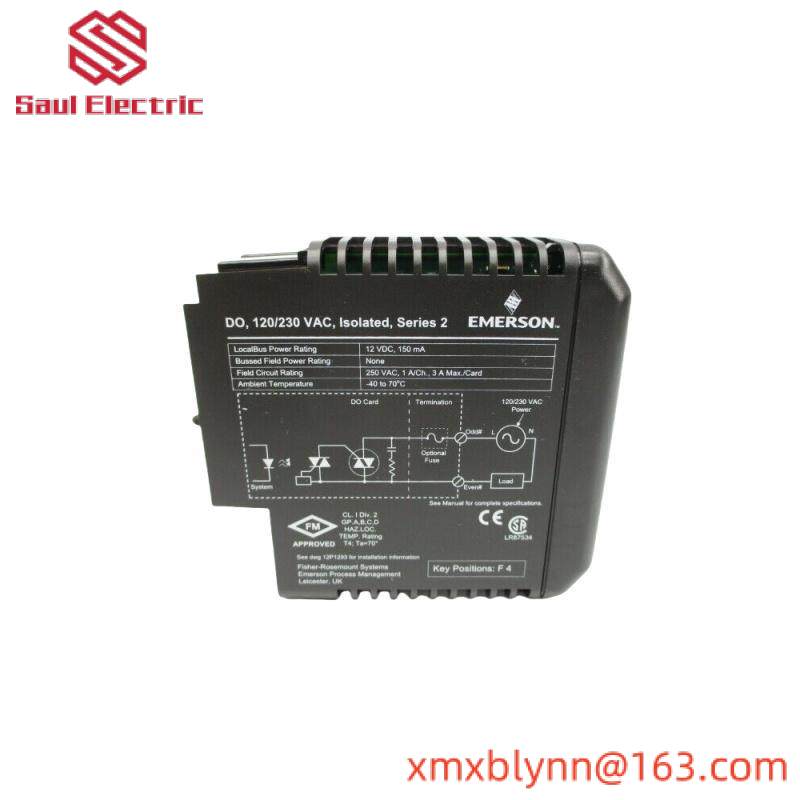 Emerson KJ3209X1-BA1 12P3905X012 VE4002S2T1B1 OUTPUT MODULE