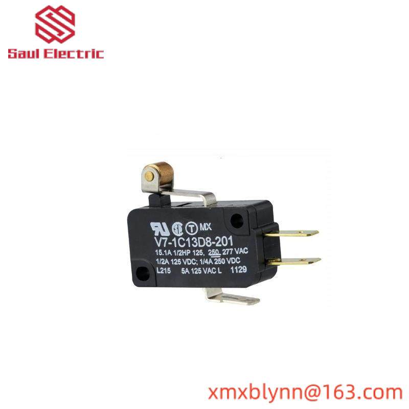 HONEYWELL V7-1C13D8-201 SPDT Roller Lever Microswitch 15 A, V7 Series