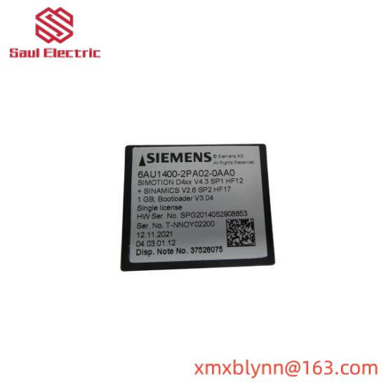 Siemens 6AU1400-2PA02-0AA0 Flash Card