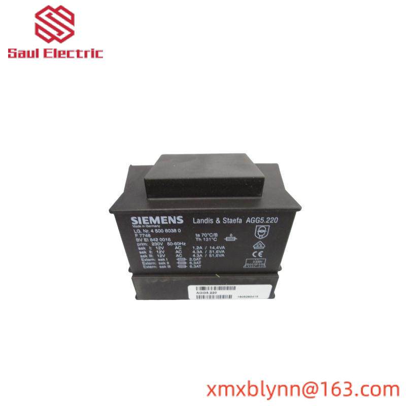 SIEMENS AGG5.220 Mains transformer, for LMV5 system