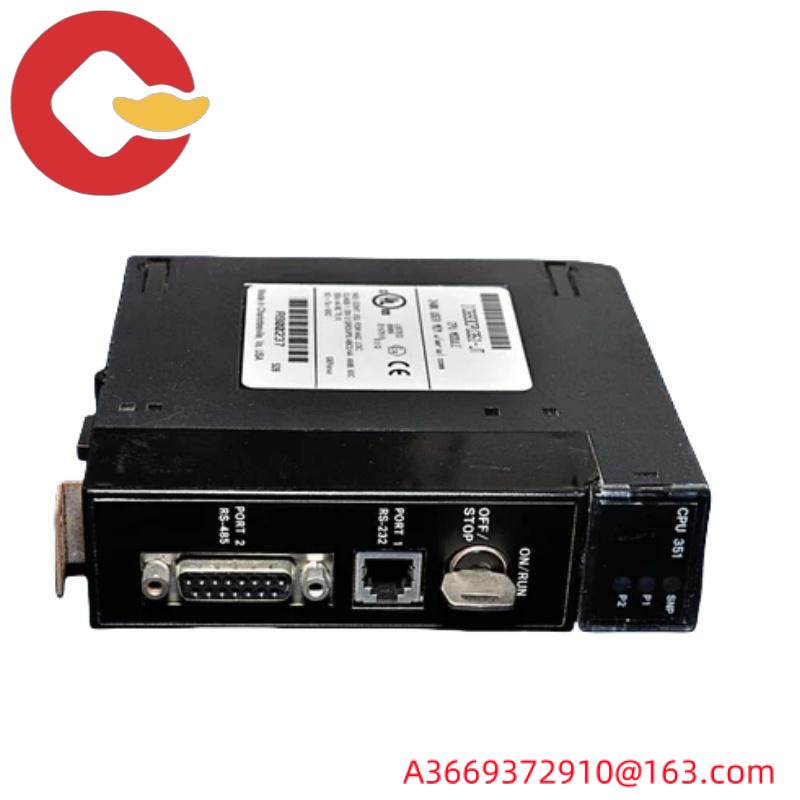 GE IC693CPU351 CPU module with a single slot