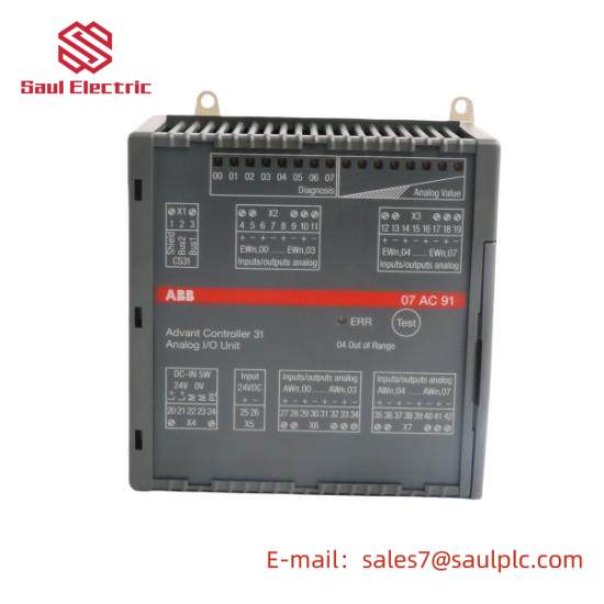 ABB 07AC91 GJR5252300R0101  Analog I/O Unit