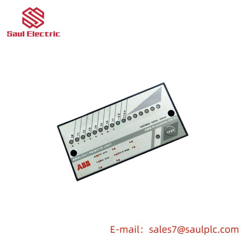 ABB ICST08A9 FPR3335901R1012 Analog Input Module - RTD