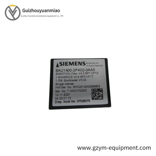 Siemens 6AU1400-2PA02-0AA0 Flash Card
