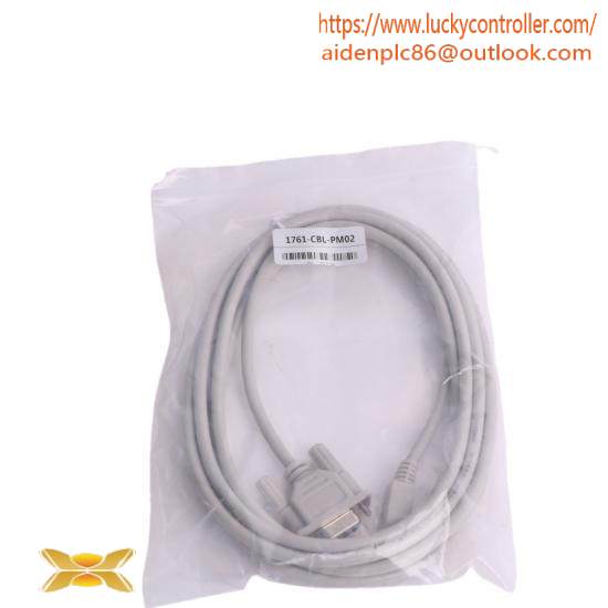1761-CBL-PM02 8-Pin Mini DIN to 9-Pin D Shell RS232 Cable