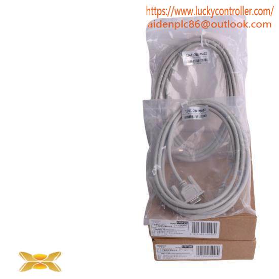 1761-CBL-PM02 8-Pin Mini DIN to 9-Pin D Shell RS232 Cable