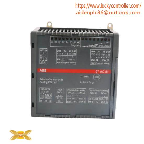 ABB 07AC91 GJR5252300R0101  Analog I/O Unit