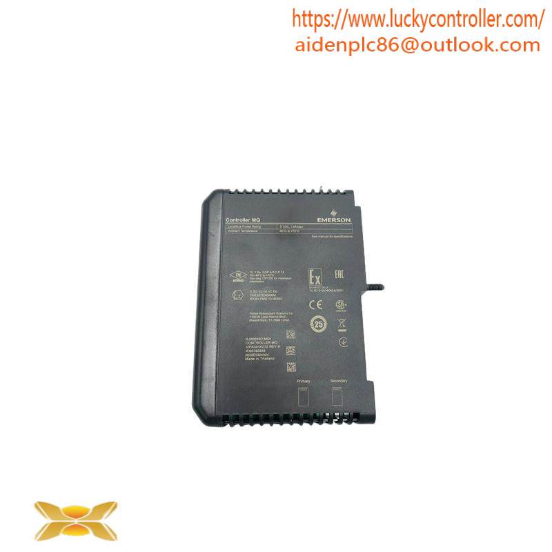 Emerson VE3008 KJ2005X1-MQ1 12P6381X052 MQ Controller