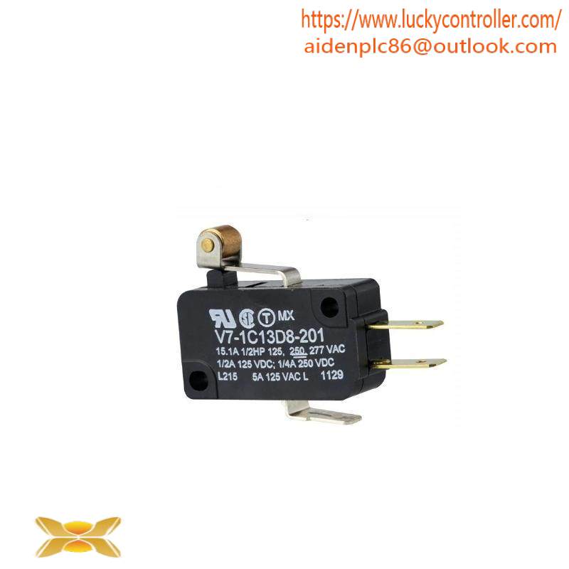HONEYWELL V7-1C13D8-201 SPDT Roller Lever Microswitch 15 A, V7 Series
