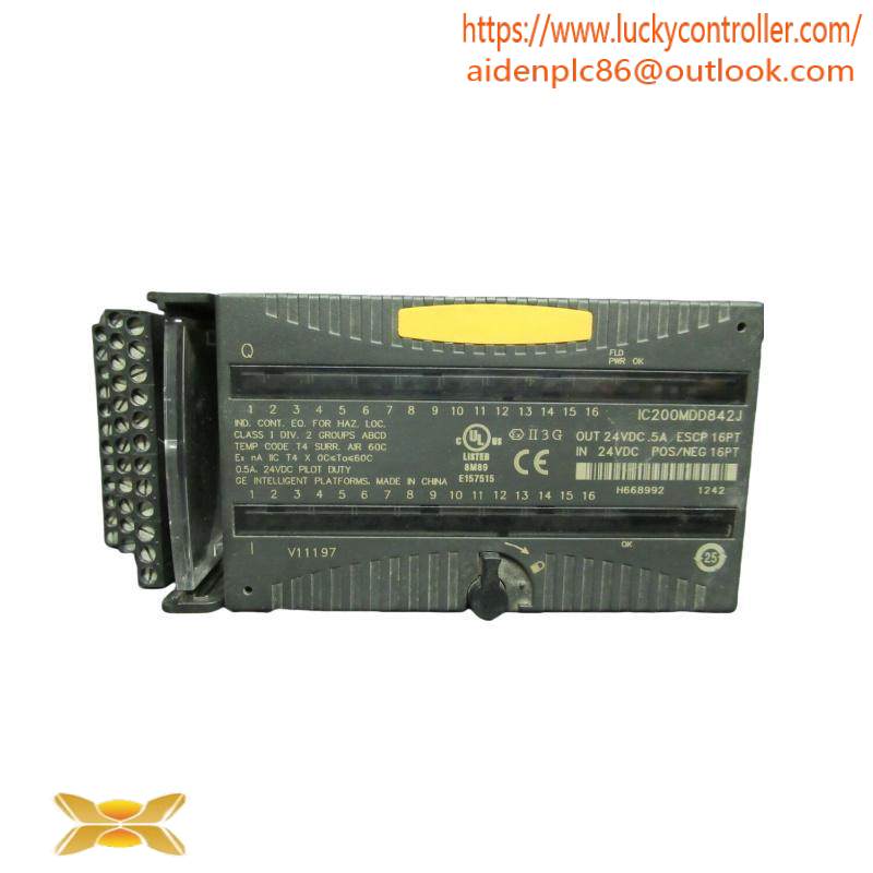 GE IC200MDD842J Mixed 24VDC Output ESCP 16 Pt Input Module