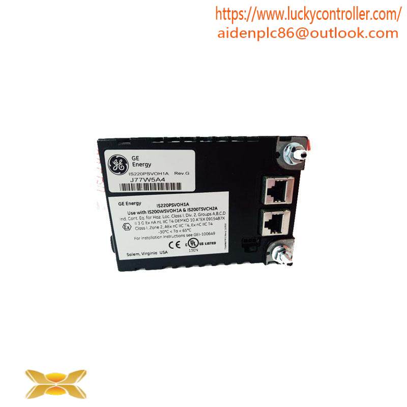 GE IS220PSVOH1A, REV-G Boards & Turbine Control