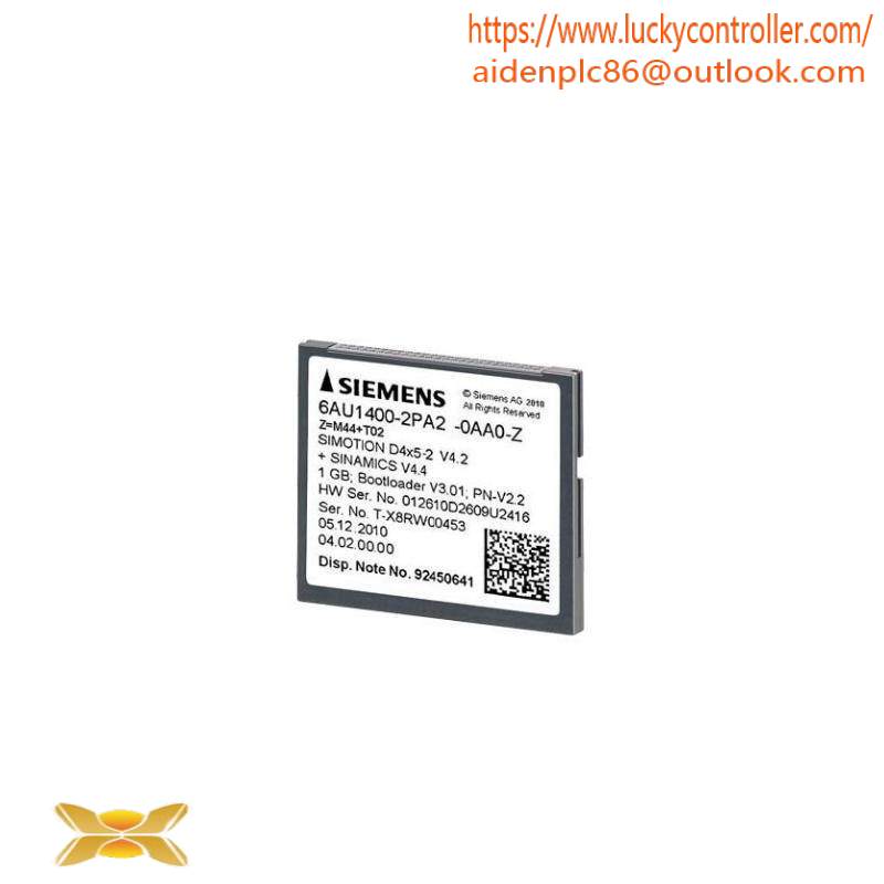 SIEMENS 6AU1400-2PA02-0AA0 1 GB Compact Flash Card