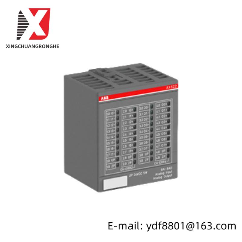 ABB AX522 8AI/8AO Power supply module