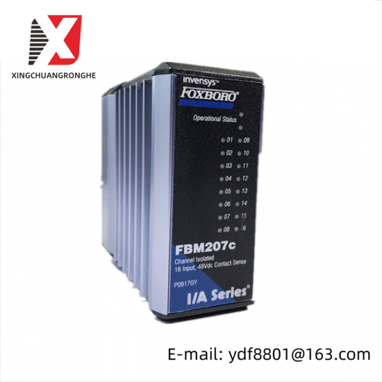 FOXBORO FBM207C P091GY 16 Channel 48Vdc Contact Input Interface Module