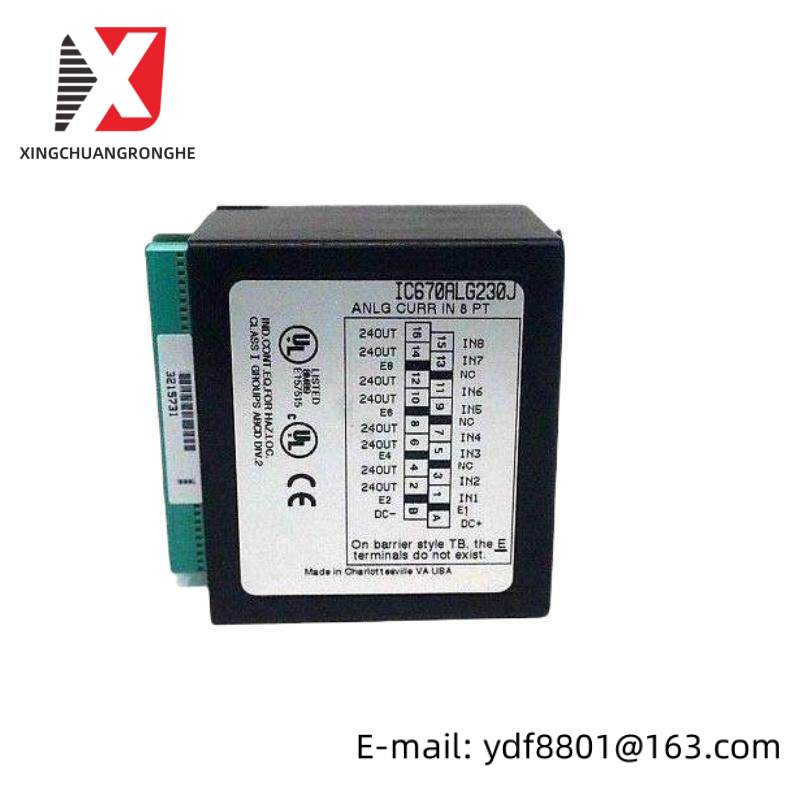 GE IC670ALG230 Analog Input Current 8 Channel Module