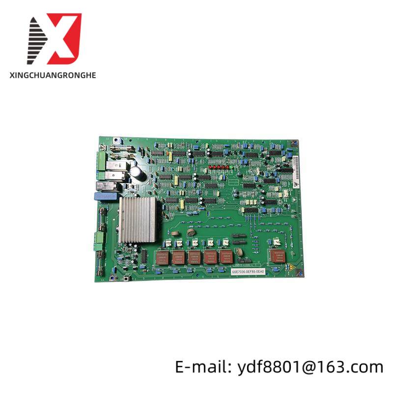 SIEMENS 6SE7036-0EF85-0EA0 PC BOARD ASSEMBLY