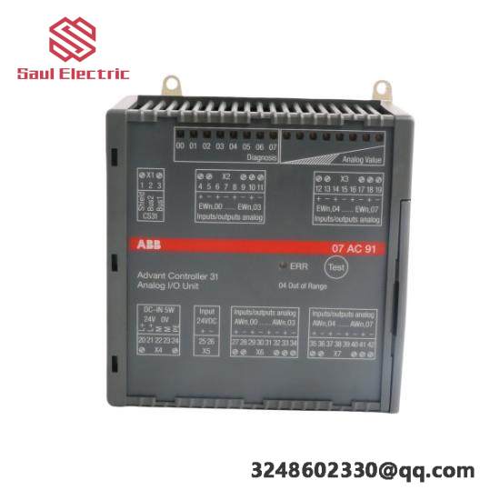 ABB 07AC91 GJR5252300R0101  Analog I/O Unit