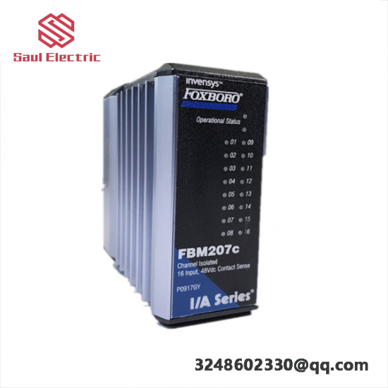 FOXBORO FBM207C P091GY 16 Channel 48Vdc Contact Input Interface Module