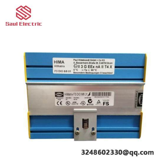 Hima F3 DIO 8/8 01  Hiamtrix F3 DIO 8/8 01 Control Module