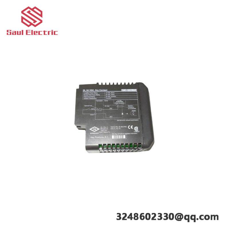 EMERSON KJ3001X1-BB1 12P0550X132 DI 8-Channel 24 VDC Dry Contact Card