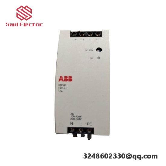 SD833 3BSC610066R1  Power Supply  ABB