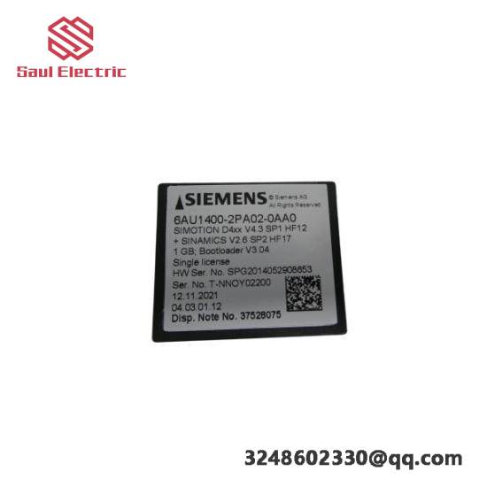 Siemens 6AU1400-2PA02-0AA0 Flash Card