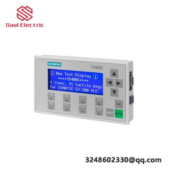 SIEMENS 6AV6 640-0AA00-0AX0 TD400C text display