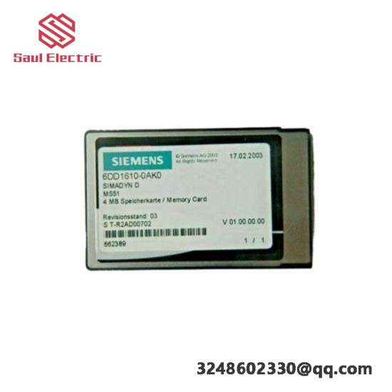 SIEMENS 6DD1610-0AK0 flash memory module